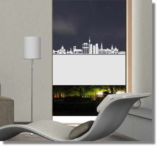 Sichtschutzfolie Skyline München Fensterfolie
